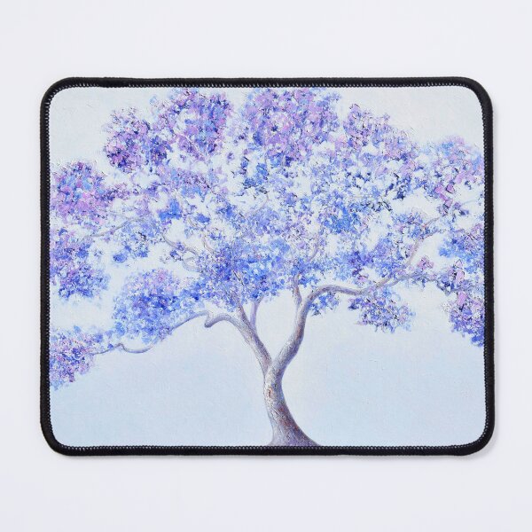 Item preview, Purple Jacaranda tree painting designed and sold by MatsonArtDesign.