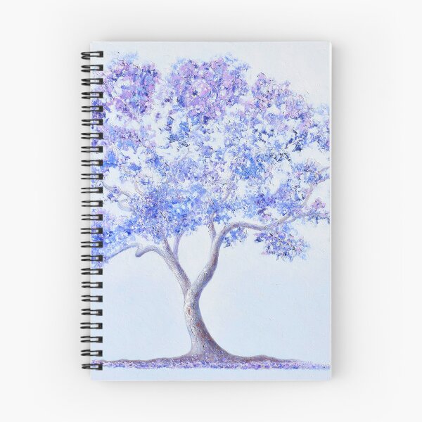 Item preview, Purple Jacaranda tree painting designed and sold by MatsonArtDesign.