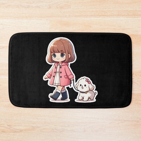 Item preview, Little Girl Walk The Dog designed and sold by plushism.