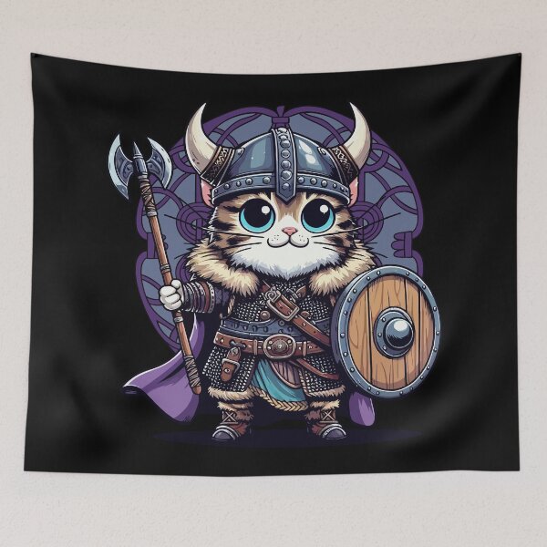 Item preview, Cat Viking designed and sold by Ikibrai.