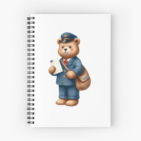Artikelvorschau, Teddybär Postbote Plüsch entworfen und verkauft von Alex CrazyDesigns.