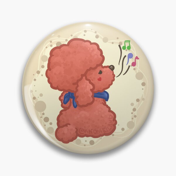 Item preview, Red Afro Poodle Singing a Song designed and sold by Khotekmei.