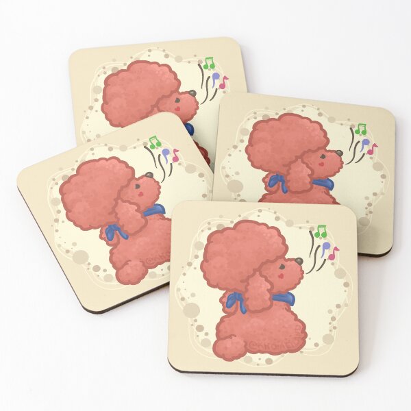 Item preview, Red Afro Poodle Singing a Song designed and sold by Khotekmei.