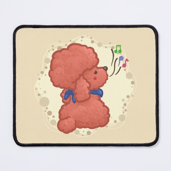 Item preview, Red Afro Poodle Singing a Song designed and sold by Khotekmei.