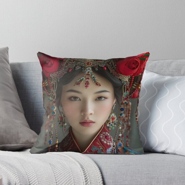 Artikelvorschau, Portrait of woman in traditional Asian attire entworfen und verkauft von Artessie.