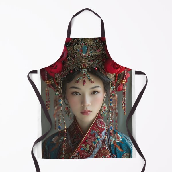 Aperçu de l'œuvre Portrait of woman in traditional Asian attire créée et vendue par Artessie.