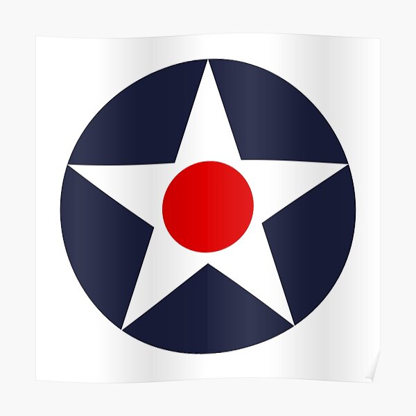 US Army Air Corps. Aircraft roundel. Poster
