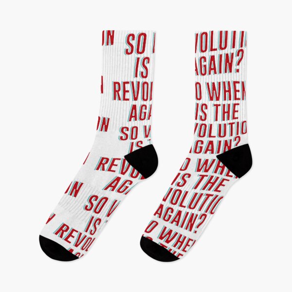 Item preview, "So When Is The Revolution Again?" - Eyesasdaggers | Bold and Thought-Provoking Typography Design designed and sold by eyesasdaggers.
