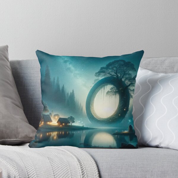 Item preview, Fantasy Sci-Fi Landscape 006 - Surreal Dual Worlds - AI Art (67 MP) designed and sold by PrintOnMyDemand.