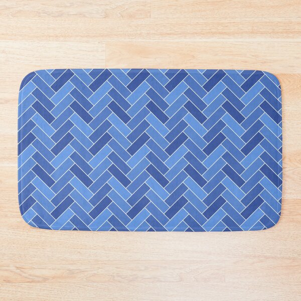 Item preview, Geometric Pattern: Herringbone Alt: Azure designed and sold by Red Wolf.