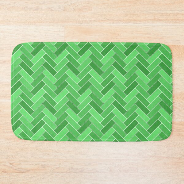 Item preview, Geometric Pattern: Herringbone Alt: Emerald designed and sold by Red Wolf.