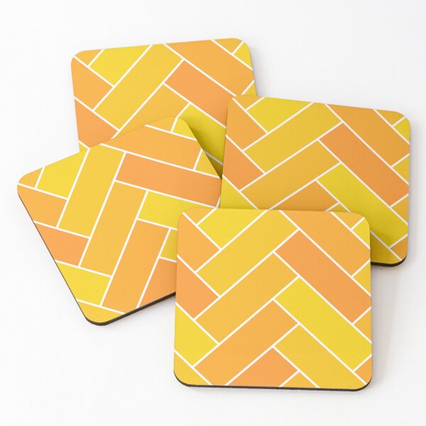 Item preview, Geometric Pattern: Herringbone Alt: Sunshine designed and sold by Red Wolf.
