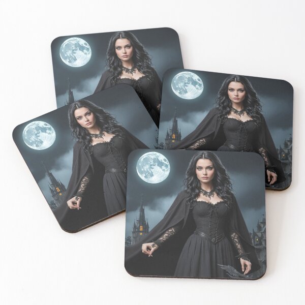 Item preview, Enchanted Night The Raven Haired Witch Of The Haunted Castle designed and sold by EnchantedVista.