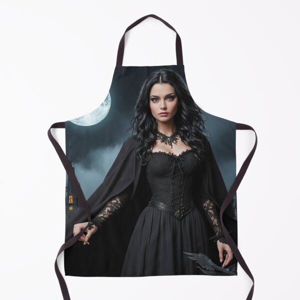 Item preview, Enchanted Night The Raven Haired Witch Of The Haunted Castle designed and sold by EnchantedVista.