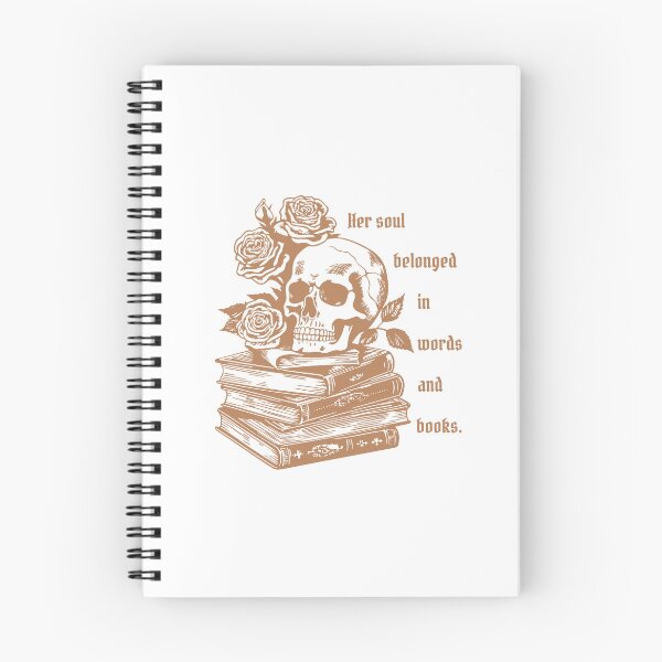 Item preview, Brown "Her Soul Belonged In Words And Books" designed and sold by CorLeoniss.