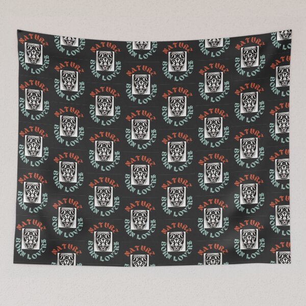Item preview, Animal Head Tiger nature born lovers lettering designed and sold by Wildwood-Lovers.