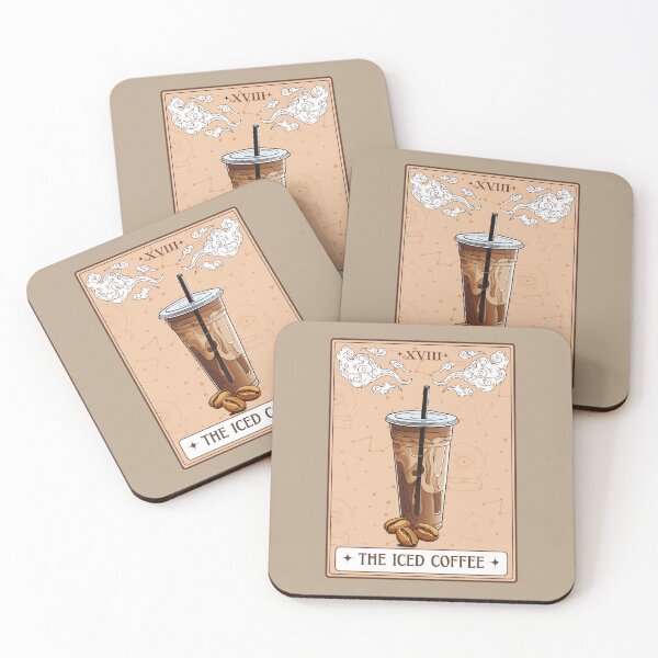 Item preview, Coffee Tarot Card Iced Coffee designed and sold by MomentumCloset.