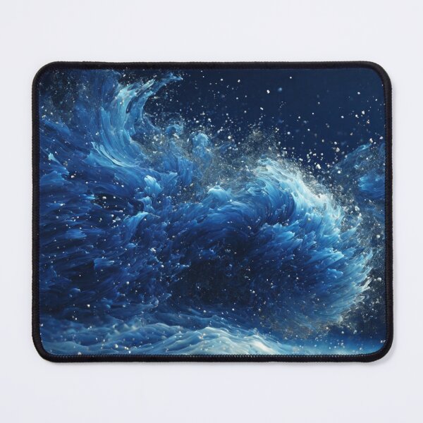 Item preview, Elegant Blue Particles in Motion designed and sold by Sadia Jannat.