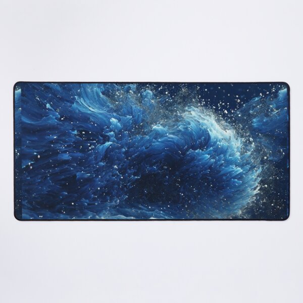 Item preview, Elegant Blue Particles in Motion designed and sold by Sadia Jannat.