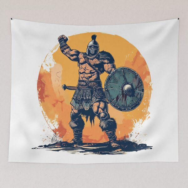 Item preview, gladiator with raised fist 1 designed and sold by redmoon64.
