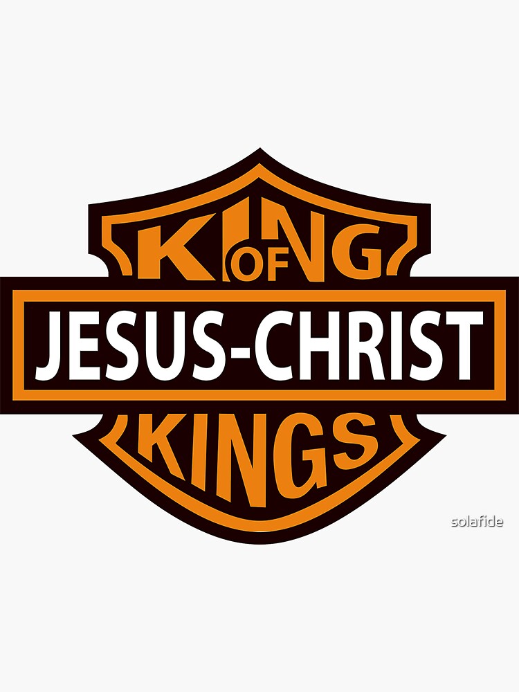 Thumbnail 3 von 3, Sticker, King of Kings - Jesus Christ designt und verkauft von solafide.