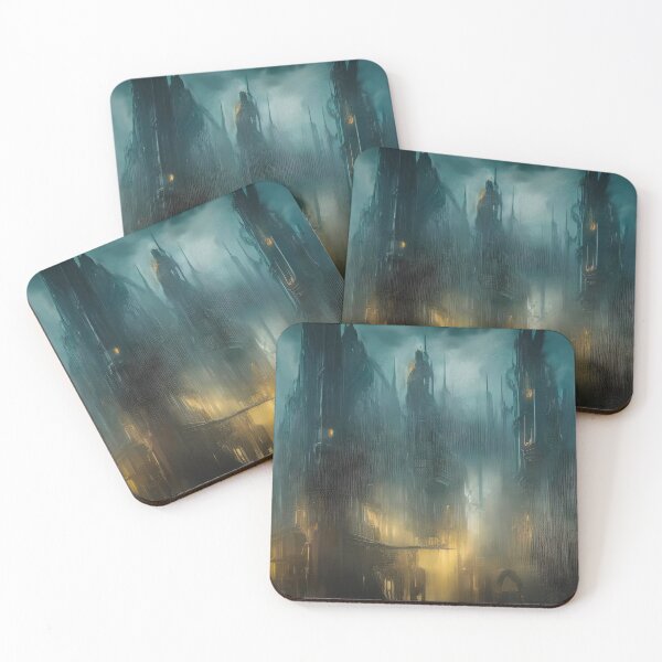 Item preview, The Toxic City- Digital Fantasy Art designed and sold by Adrian I Barnett.