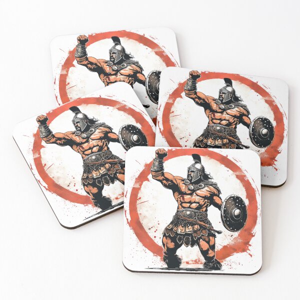 Item preview, gladiator with raised fist 2 designed and sold by redmoon64.