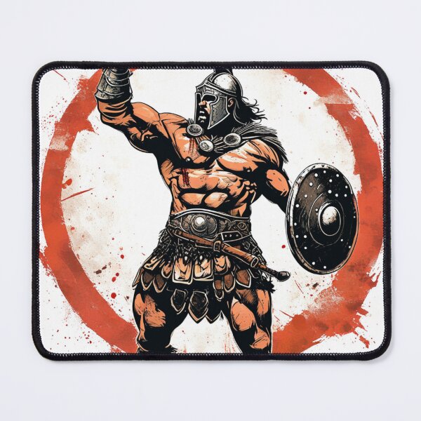 Item preview, gladiator with raised fist 2 designed and sold by redmoon64.