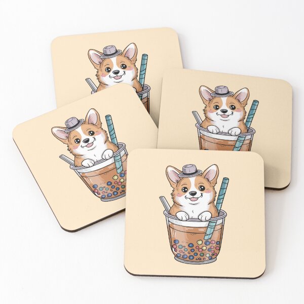Item preview, Cute Corgi Bubble Tea designed and sold by canvadreamer444.