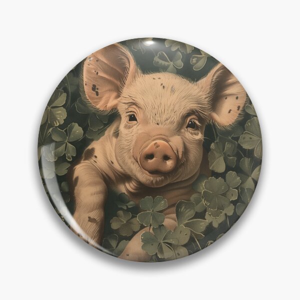 Item preview, Piglet Playing in Clover Patch designed and sold by palmyst.