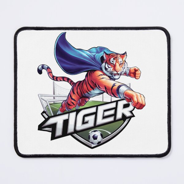 Item preview, Tiger Playing Football designed and sold by ArtisticAvenue6.
