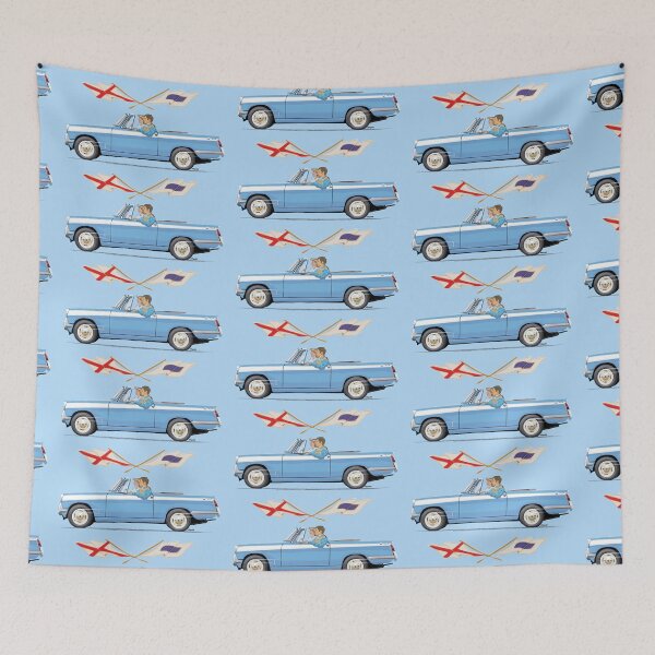 Item preview, Herald 12/50 convertible in Wedgwood Blue / Cream stripe designed and sold by Bigs66.