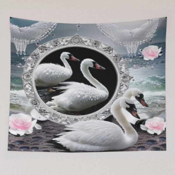 Item preview, The white swan is a powerful being of light that wants to give you the strength to live your life with ease and sincerity. designed and sold by FotoworldEdel.