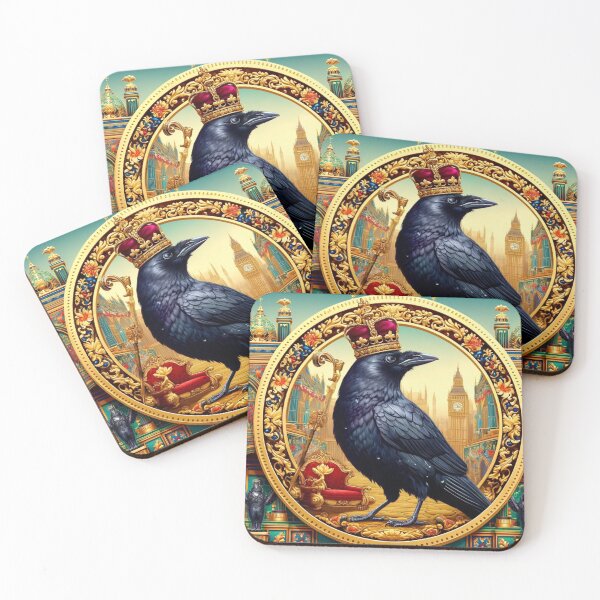 Item preview, An English King Raven Bird designed and sold by Emoji Emblems.