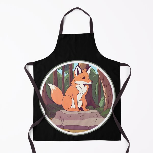 Item preview, Smiling fox standing on a stone designed and sold by ColorfulCreate.