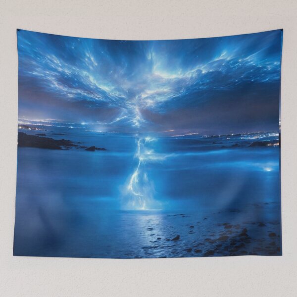 Item preview, Mesmerizing Blue Light Show designed and sold by Sadia  Jannat.