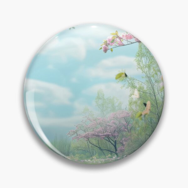Item preview, Landscape with Pink Flowers designed and sold by Visual-Elixir.