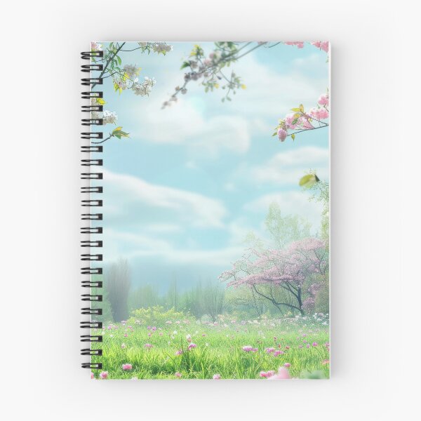 Item preview, Landscape with Pink Flowers designed and sold by Visual-Elixir.