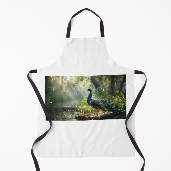 Item preview, Peacock in Serene Forest Setting designed and sold by palmyst.