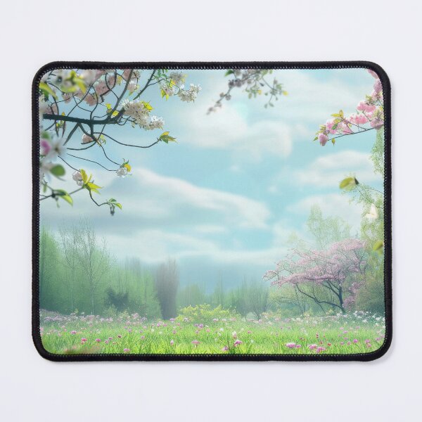 Item preview, Landscape with Pink Flowers designed and sold by Visual-Elixir.