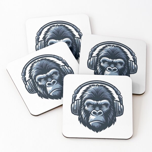 Item preview, Primal Majesty - Captivating Gorilla Face designed and sold by Apex-Ape.