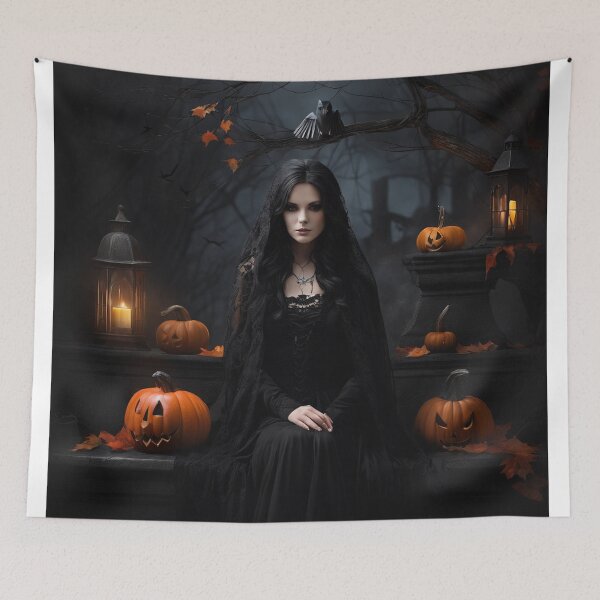 Item preview, Autumn Enchantment The Witch's Halloween Vigil designed and sold by EnchantedVista.