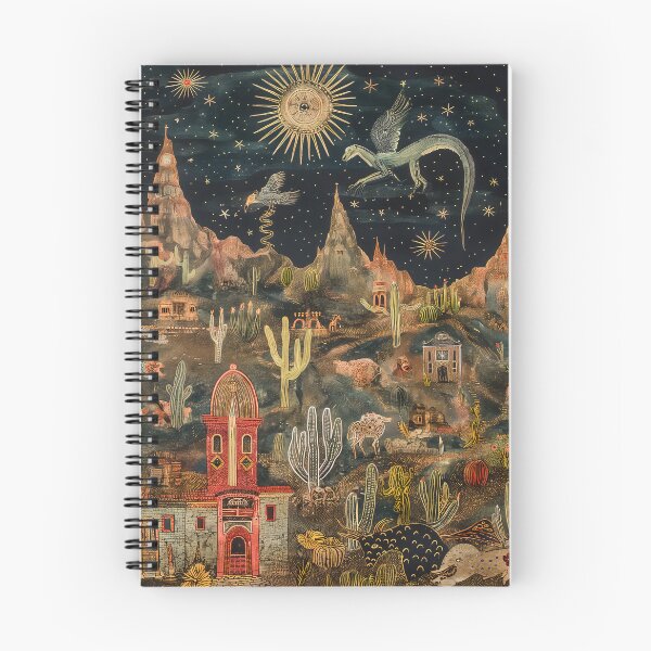 Item preview, Dark western landscapes with Babylonian monsters, outsider art designed and sold by deepglitchart.