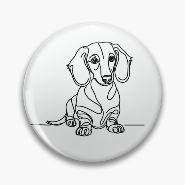 Item preview, Line Art Dachshund designed and sold by AllenellA.