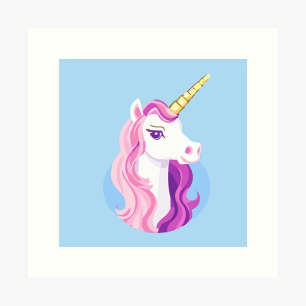 Item preview, Unicorn with purple hair designed and sold by Simon-m-s.