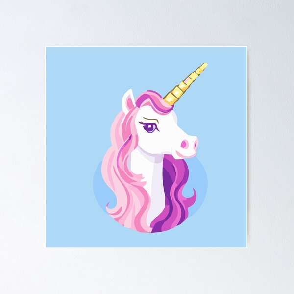 Item preview, Unicorn with purple hair designed and sold by Simon-m-s.