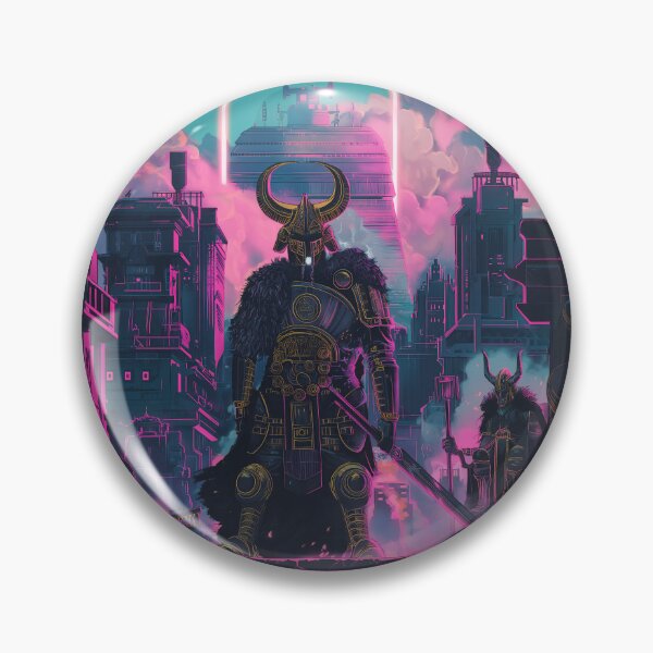 Item preview, Dieselpunk Asgard with Norse warriors designed and sold by deepglitchart.