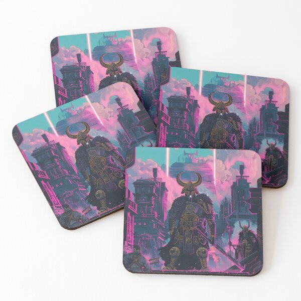 Item preview, Dieselpunk Asgard with Norse warriors designed and sold by deepglitchart.