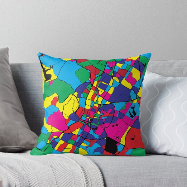 Item preview, Austin City Map - Colorful Abstract Pop Art Print designed and sold by Stadify.