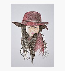 Little Girl in Red Photographic Print
